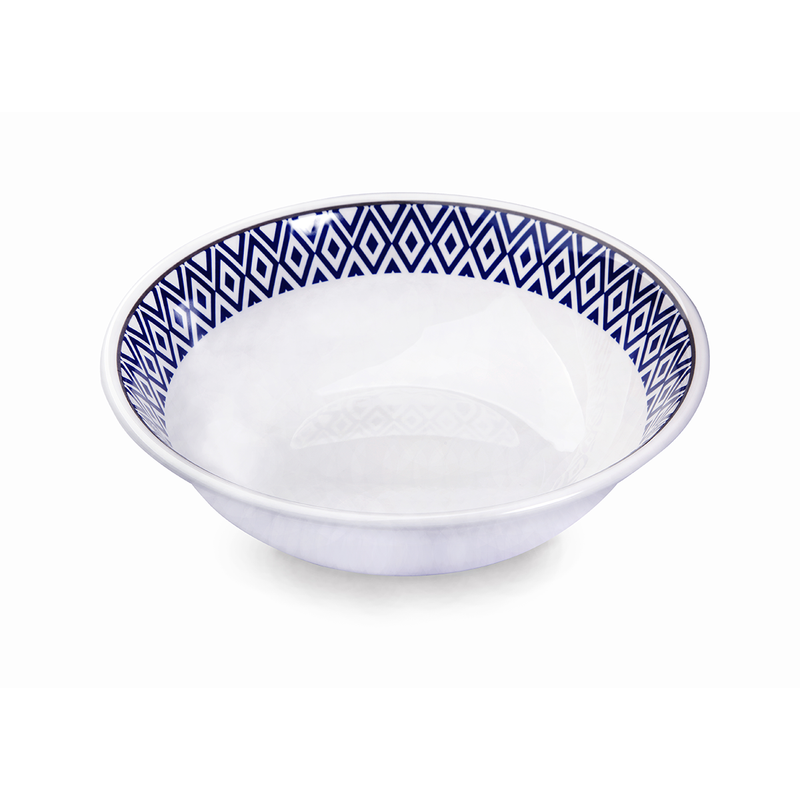 Vague Melamine Soup Bowl Blue Line - Al Makaan Store