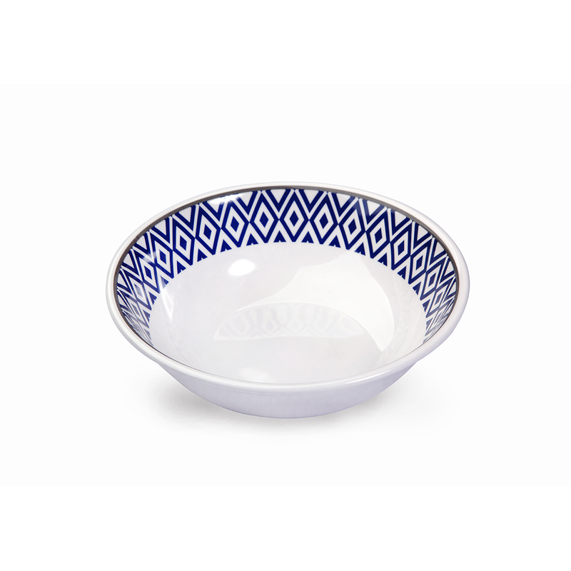 Vague Melamine Soup Bowl Blue Line - Al Makaan Store