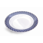 Vague Melamine Soup Plate Blue Line - Al Makaan Store