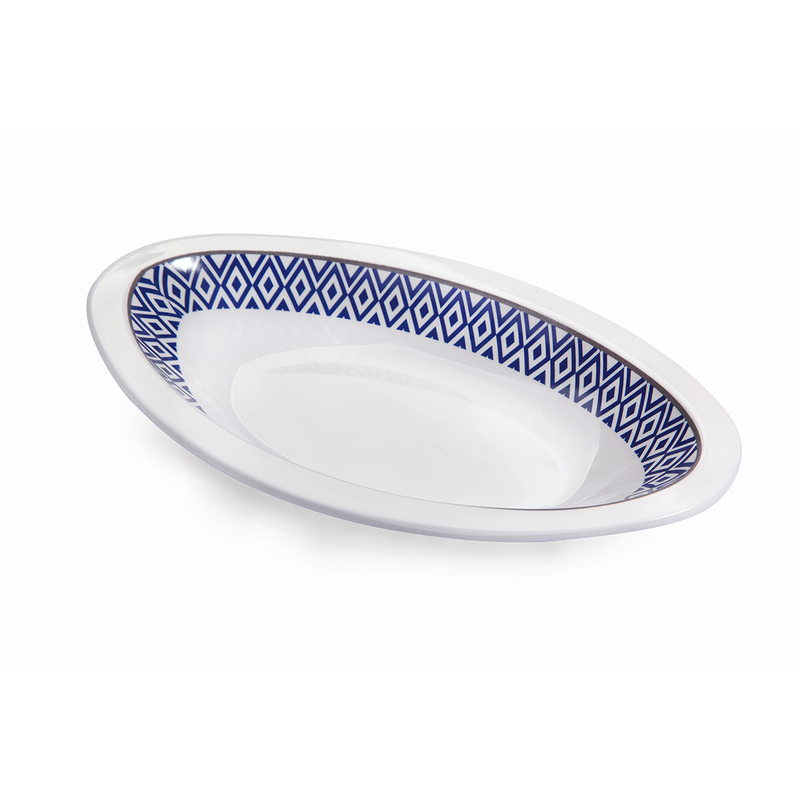 Vague Melamine Peanut Bowl 8.5" Blue Line - Al Makaan Store