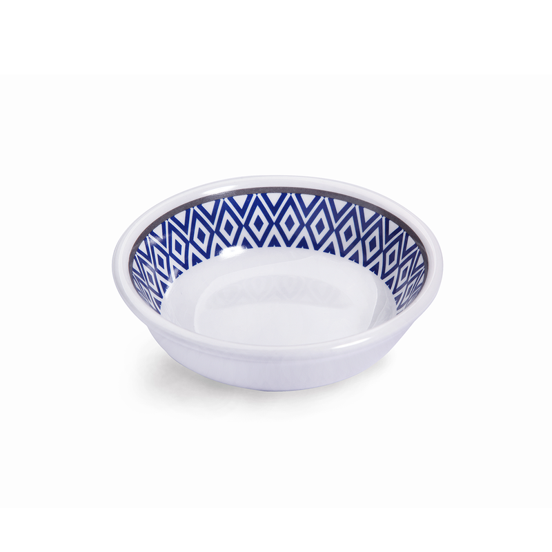 Vague Melamine Small Dish 3.5" Blue Line - Al Makaan Store