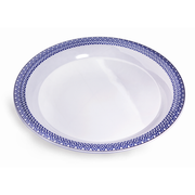 Vague Melamine Round Tray Blue Line - Al Makaan Store