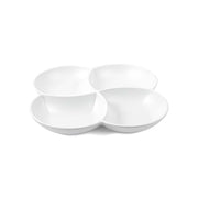 Vague Melamine Square Flower Divided Platter 26 cm - Al Makaan Store