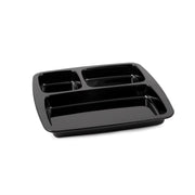 Vague Melamine Square 3 Compartment Divided Platter 25 cm - Al Makaan Store