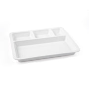 Vague Melamine Square 4 Compartment Divided Platter 28 cm - Al Makaan Store