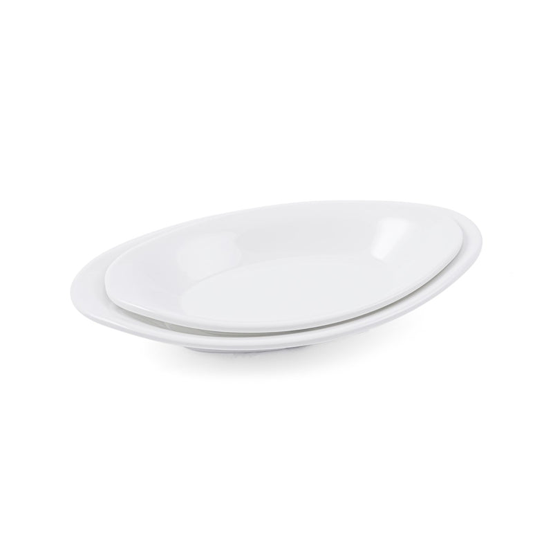 Vague Melamine Salad Oval Platter - Al Makaan Store