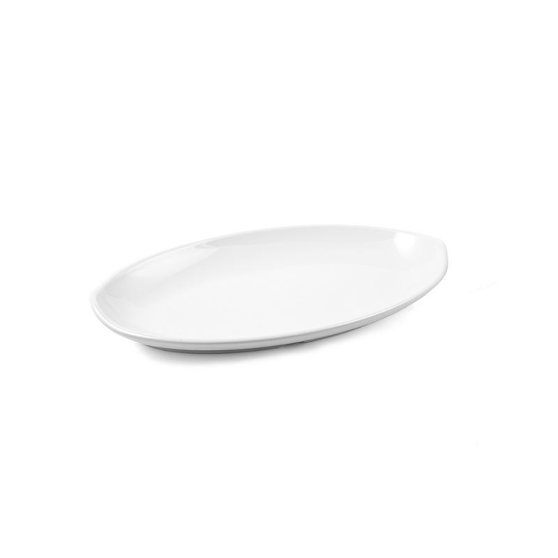 Vague Melamine Oval Boat Shape Plate 21.2 cm - Al Makaan Store