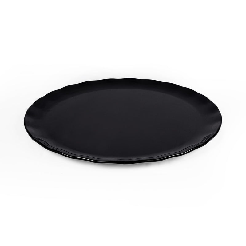 Vague Melamine Round Wavy Edge Serving Platter - Al Makaan Store