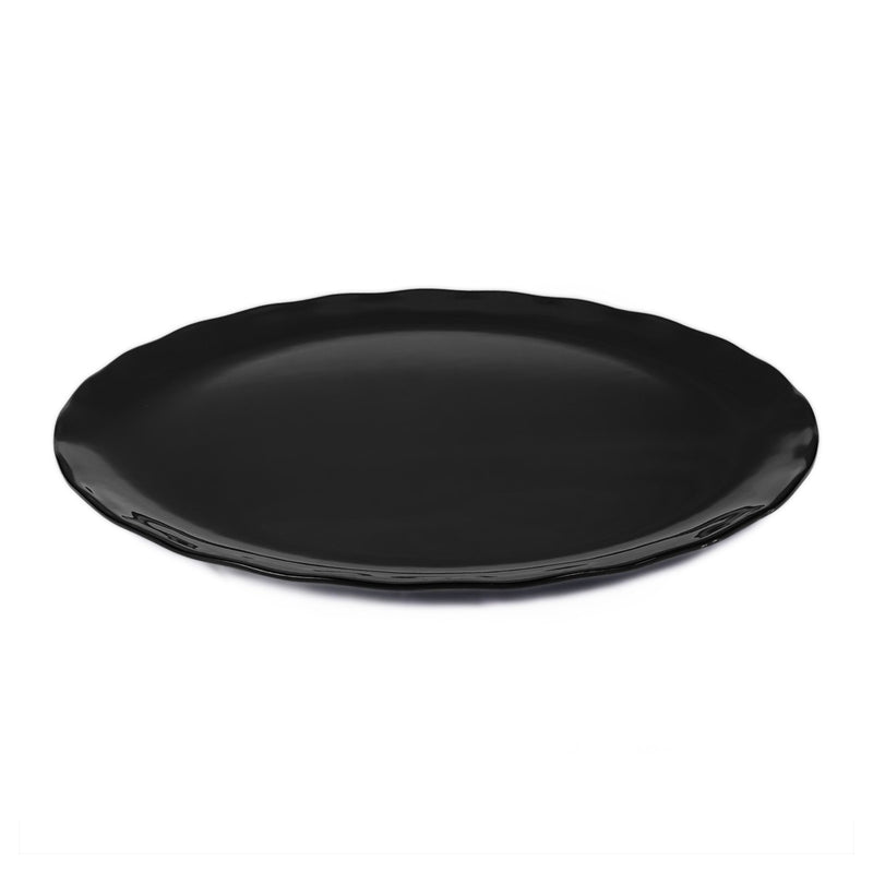 Vague Melamine Round Wavy Edge Serving Platter - Al Makaan Store