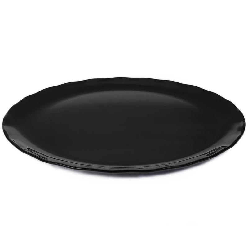 Vague Melamine Round Wavy Edge Serving Platter - Al Makaan Store