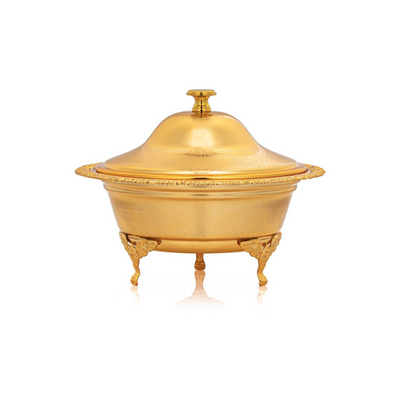 Medium Gold Date Bowl with Lid