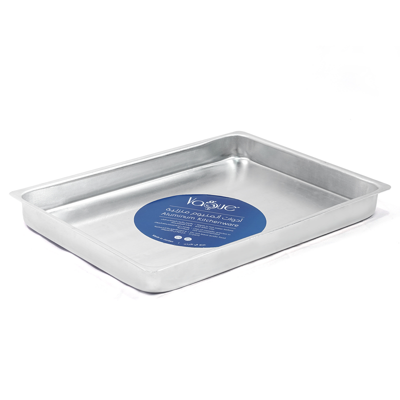 Vague Aluminum Rectangular Oven Tray with Straight Edge - Al Makaan Store