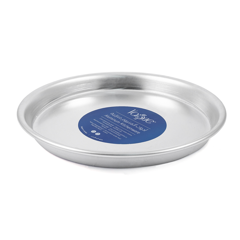 Vague Aluminum Pizza Tray with Thick Rim - Al Makaan Store