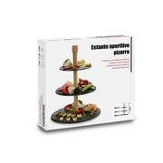 Arte Regal Round Slate 3 Layers Serving Stand - Al Makaan Store
