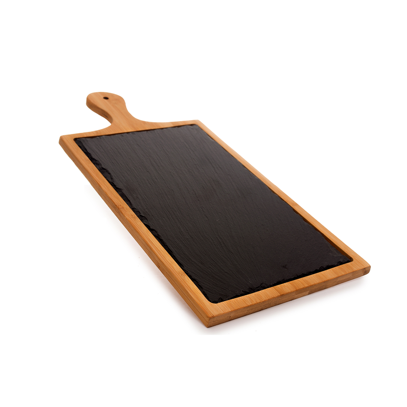 Arte Regal Big Rectangular Bamboo Board with Slate - Al Makaan Store