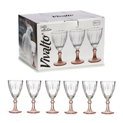 Vivalto 6 Piece Brown Wine Glass 275 ml Set - Al Makaan Store