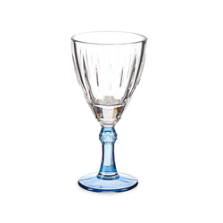 Vivalto 6 Piece Blue Wine Glass 275 ml Set - Al Makaan Store