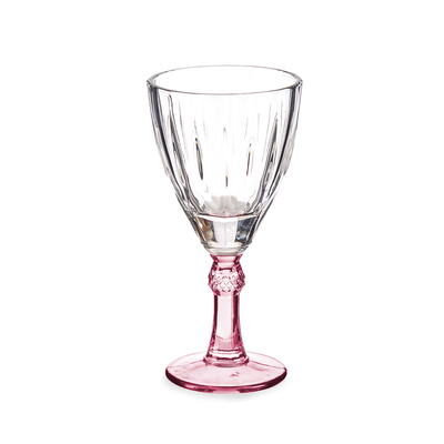 Vivalto 6 Piece Pink Wine Glass 275 ml Set - Al Makaan Store
