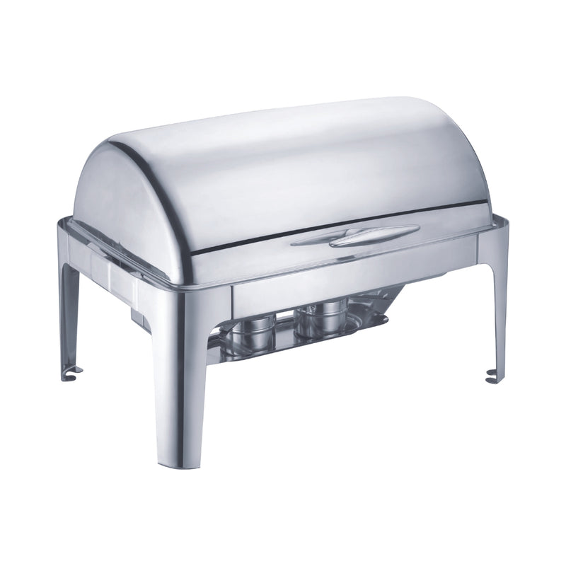 Vague Stainless Steel Rectangular Chafing Dish 9 Liter with Fuel Holder - Al Makaan Store