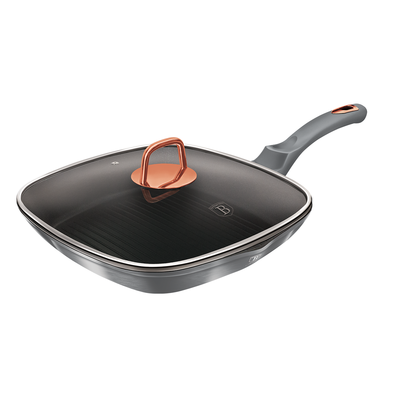 Berlinger Haus Grill Pan with Lid 28 cm Moonlight Collection - Al Makaan Store
