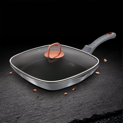 Berlinger Haus Grill Pan with Lid 28 cm Moonlight Collection - Al Makaan Store