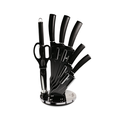 Berlinger Haus 8 Pieces Knife Set with Stand Black - Al Makaan Store