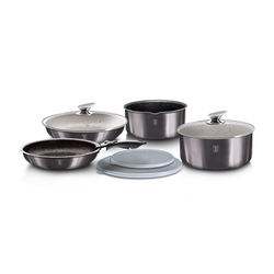 Berlinger Haus 9 Pieces Cookware Set Metallic Line Carbon Pro Collection - Al Makaan Store