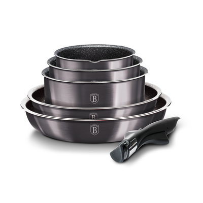 Berlinger Haus 12 Pieces Cookware Set Metallic Line Carbon Pro Collection - Al Makaan Store