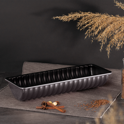 Berlinger Haus Ribbed Loaf Pan Carbon Pro Collection - Al Makaan Store