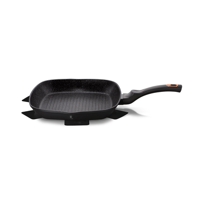 Berlinger Haus Grill Pan 28 cm with Protector Black Rose Collection - Al Makaan Store