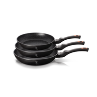 Berlinger Haus 3 Pieces Round Frypan Set Black Rose Collection - Al Makaan Store