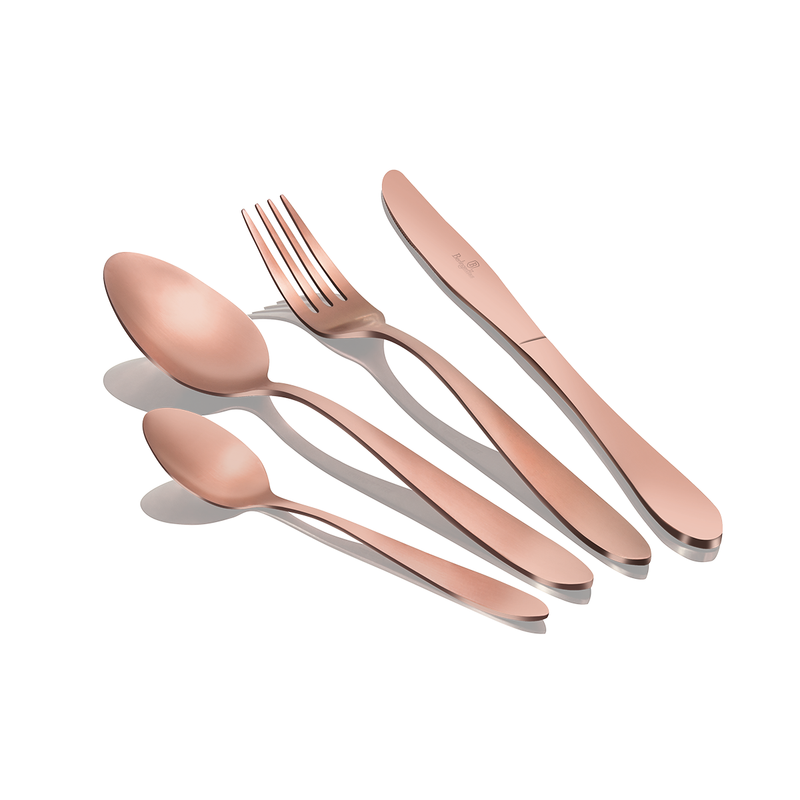 Berlinger Haus 24 Pieces Satin Cutlery Set Rose Gold Collection - Al Makaan Store