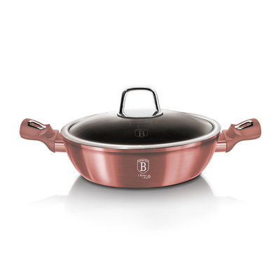 Berlinger Haus Shallow Pot With Lid 28 cm I-Rose Collection - Al Makaan Store