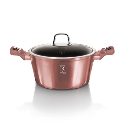 Berlinger Haus Casserole With Lid I-Rose Collection - Al Makaan Store