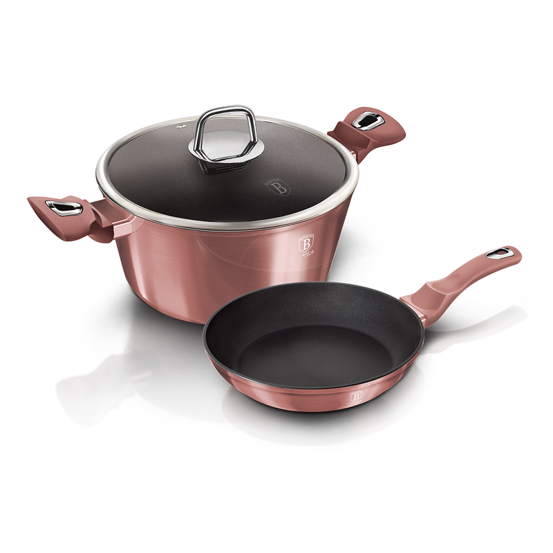 Berlinger Haus 3 Pieces Cookware Set I-Rose Collection - Al Makaan Store