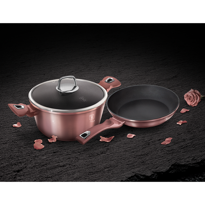 Berlinger Haus 3 Pieces Cookware Set I-Rose Collection - Al Makaan Store