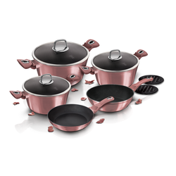 Berlinger Haus 10 Pieces Cookware Set I-Rose Collection - Al Makaan Store