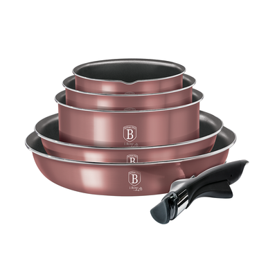 Berlinger Haus 12 Pieces Cookware Set I-Rose Collection - Al Makaan Store