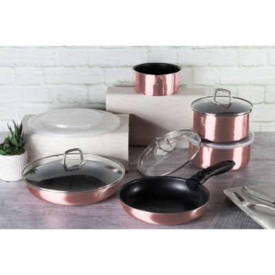 Berlinger Haus 12 Pieces Cookware Set I-Rose Collection - Al Makaan Store