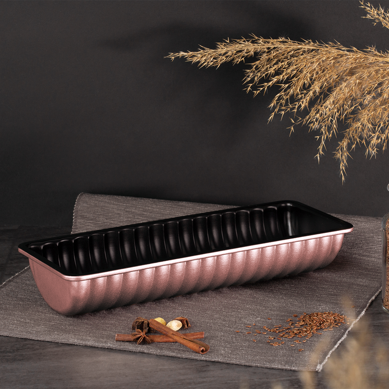 Berlinger Haus Ribbed Loaf Pan For Bread I-Rose Collection - Al Makaan Store