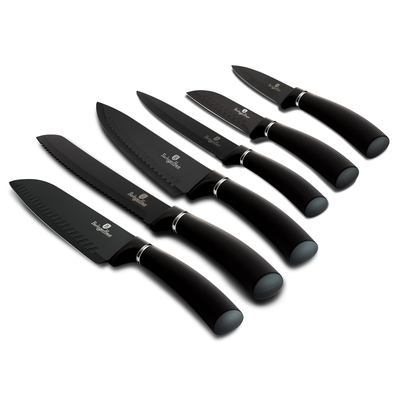 Berlinger Haus 6 Pieces Knife Set Black - Al Makaan Store