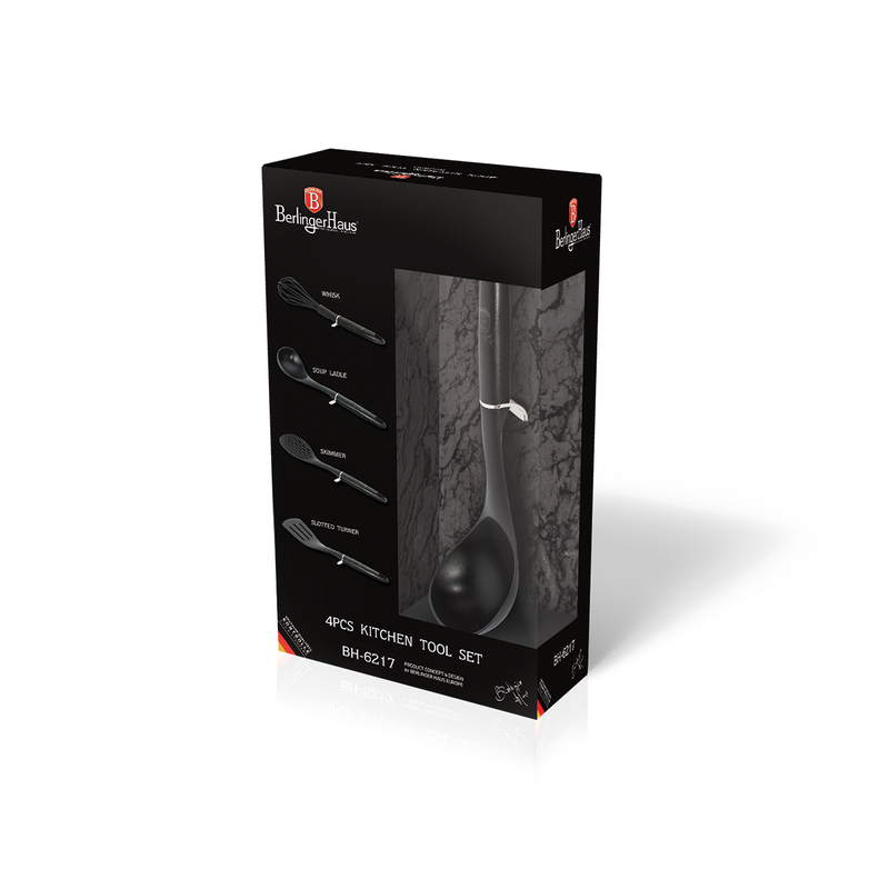 Berlinger Haus 4 Pieces Kitchen Tool Set Black - Al Makaan Store
