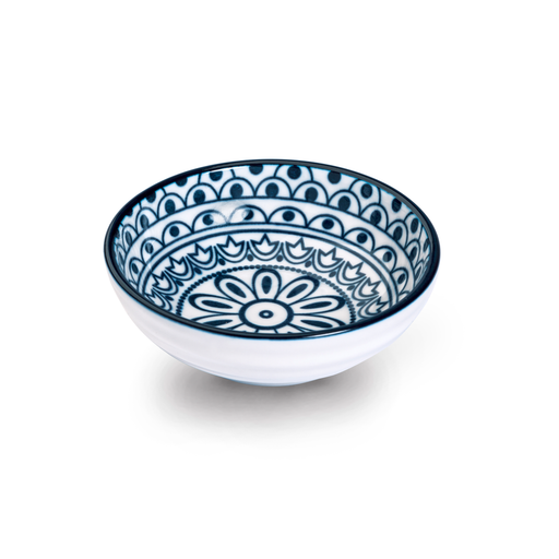 Che Brucia Arabesque Blue Round Dish - Al Makaan Store