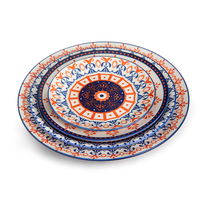 Che Brucia Henna Design Round Plate - Al Makaan Store