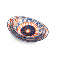 Che Brucia Henna Design Oval Plate - Al Makaan Store