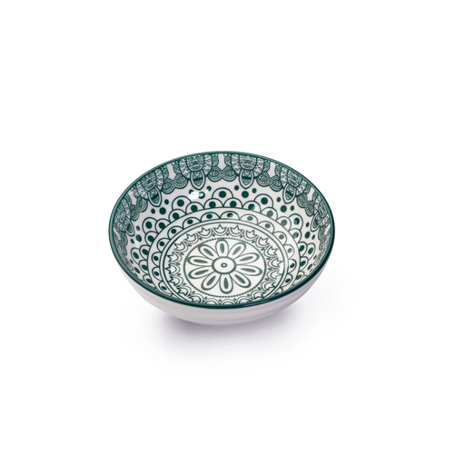 Che Brucia Arabesque Green Round Dish - Al Makaan Store