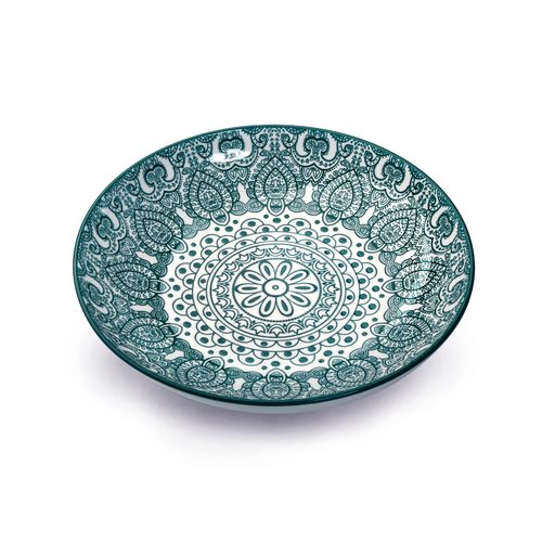 Che Brucia Arabesque Green Soup Plate - Al Makaan Store
