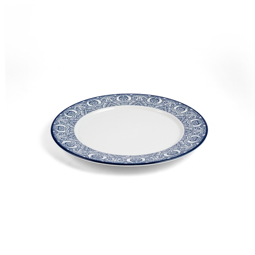 Che Brucia Arabesque Blue Flat Plate - Al Makaan Store