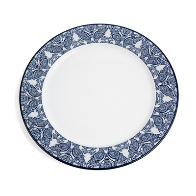 Che Brucia Arabesque Blue Flat Plate - Al Makaan Store