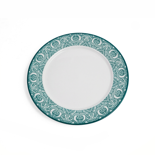Che Brucia Arabesque Green Flat Plate - Al Makaan Store